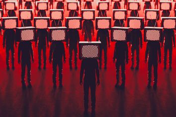 Brainwashing, television manipulation and crowd control