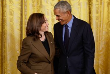 Barack Obama and Kamala Harris
