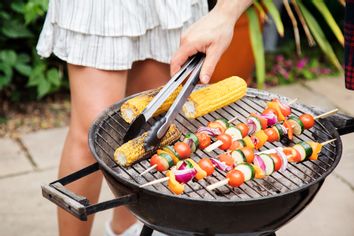 Vegetables on a grill