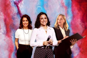 Bellamy Young, Julia Louis-Dreyfus and Uma Thurman