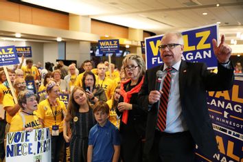 Tim Walz and family