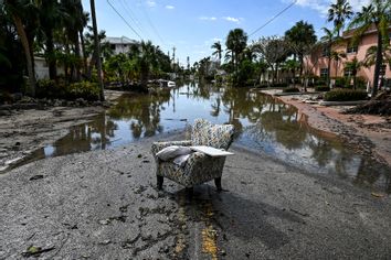 Hurricane Milton Florida Damage Chair In Street