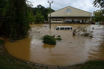 Storm Hurricane Helene flooding North Carolina