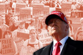Donald Trump pro-choice protest abortion