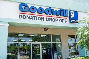 Goodwill Donation Drop Off Store Front