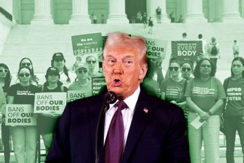 Donald Trump; pro-choice protesters