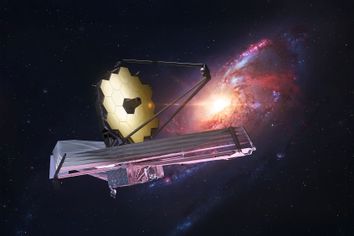 James Webb space telescope in deep space