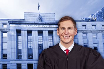 Jefferson Griffin and the NC Supreme Court Building at Raleigh, North Carolina