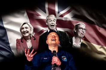Elon Musk; Marine Le Pen; Nigel Farage; Alice Weidel