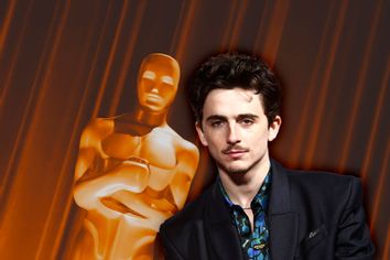 Timothée Chalamet; Oscar Awards Statue; Timotheee Chalamet