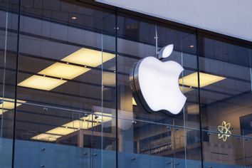 The exterior of an Apple store