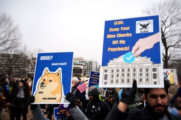 Elon Musk DOGE protest