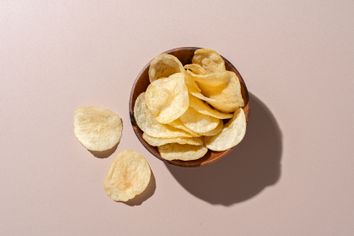 Bowl of potato chips