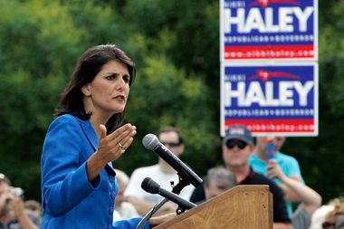 Image for Nikki Haley: It's OK to have the Confederate flag at the statehouse because not 