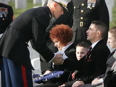 Image for Marine's father: Arlington officials broke their word on disinterment