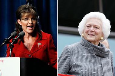 Image for What is it with Barbara Bush and female V.P. nominees?
