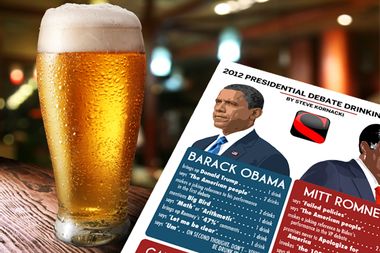Image for Our presidential debate drinking game