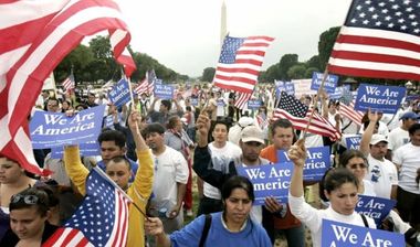 Image for Latinos give a big thumbs-up to Obama's immigration action