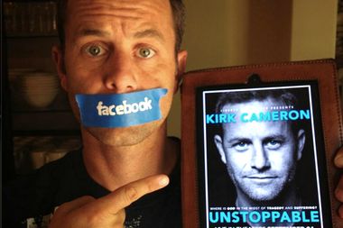 Image for Facebook ban gets Kirk Cameron free publicity