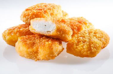 Image for Study: Less than 50 percent of a chicken nugget is actually 