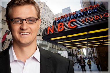 Image for Exclusive: Chris Hayes attends secret union meeting with unhappy NBC workers