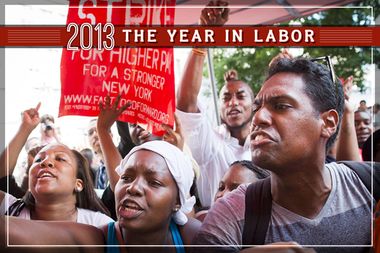 Image for From fast food strikes to Wal-Mart: 2013 and the year in labor
