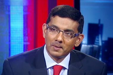 Image for Dinesh D'Souza, still a race-baiting troll, defends Darren Wilson with nonsensical tweet