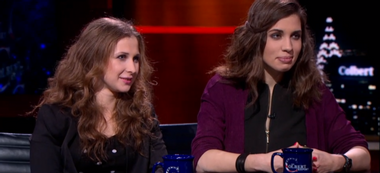 Image for Check out Pussy Riot's totally charming interview with Stephen Colbert