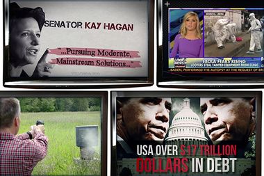 Image for 4 dumbest campaign ads of 2014: Karl Rove's cynicism, Ebola panic, and firing guns at TVs!