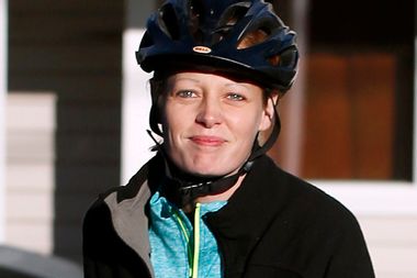 Image for America's new Ebola hero: Defying hysteria, Kaci Hickox bravely goes for bike ride