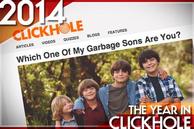 Image for The year in Clickhole: This was 2014's best website