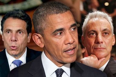 Andrew Cuomo, Barack Obama, Rahm Emanuel