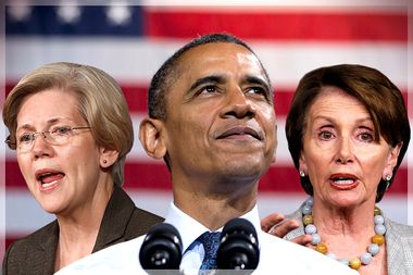 Elizabeth Warren, Barack Obama, Nancy Pelosi