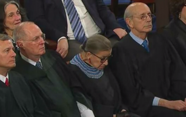 Image for Ruth Bader Ginsburg on why she nodded off at the State of the Union: I was buzzed