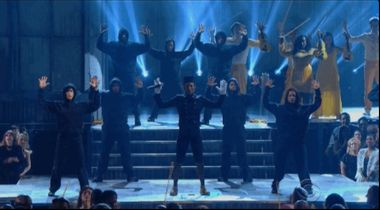 Image for Watch Pharrell pay tribute to #BlackLivesMatter in his 
