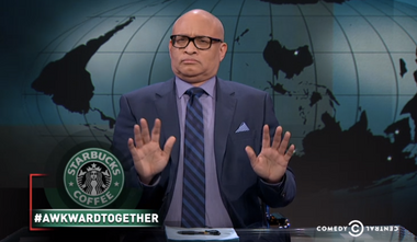 Image for Larry Wilmore tackles Starbucks controversy: 