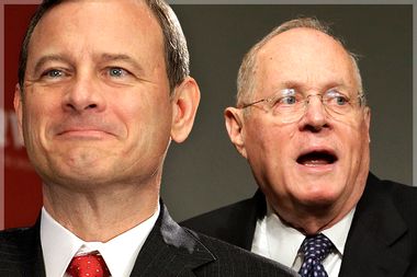 Justices John Roberts and Anthony Kennedy