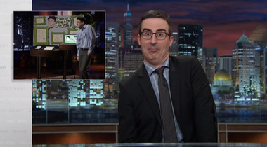 Image for John Oliver destroys the outrageous practice of patent trolling: “You have your own parking spot right next to the f**king devil”