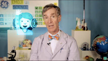 Image for Watch Bill Nye explain how holograms work only with emoji