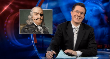 Image for Viral rewind: Stephen Colbert called out Texas Board of Education for refusing to turn the page on textbook mayhem