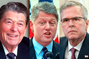 Ronald Reagan, Bill Clinton, Jeb Bush