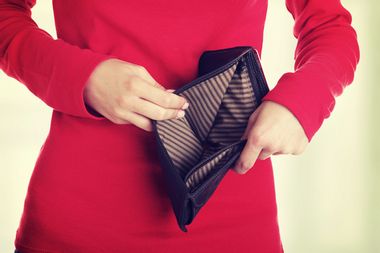 Woman, Empty Wallet