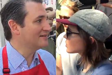 Image for Ellen Page confronts Ted Cruz about anti-LGBTQ bigotry — and Cruz's response is predictably absurd