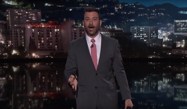 Image for Jimmy Kimmel does a side-by-side comparison of Kanye West and Donald Trump because sure why not