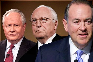 William Kristol, Dick Cheney, Mike Huckabee