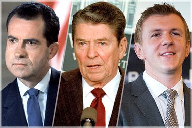 Richard Nixon, Ronald Reagan, James O'Keefe