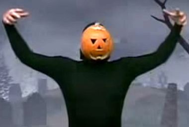 Image for What the f*ck, Nebraska? Why is this dancing pumpkin man on all my feeds?