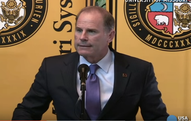 Image for Amid racial justice protests, Mizzou president Tim Wolfe resigns