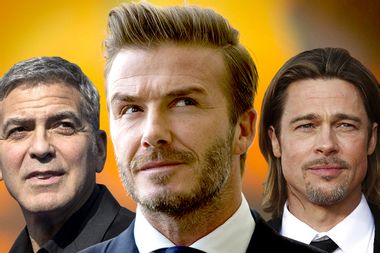 George Clooney, David Beckham, Brad Pitt