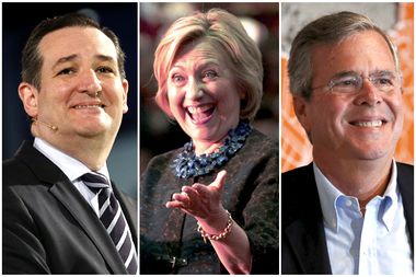 Ted Cruz, Hillary Clinton, Jeb Bush
